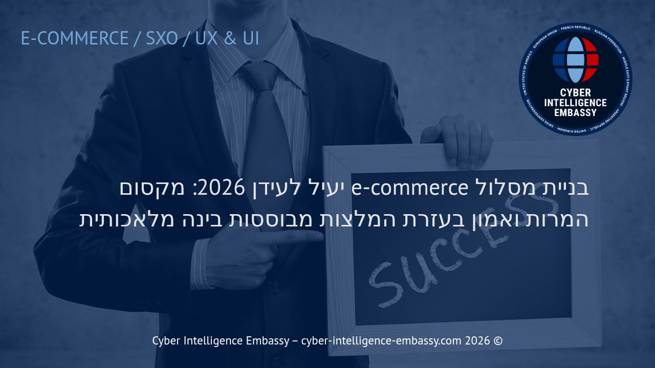 בניית מסלול e-commerce יעיל לעידן 2026: מקסום המרות ואמון בעזרת המלצות מבוססות בינה מלאכותית