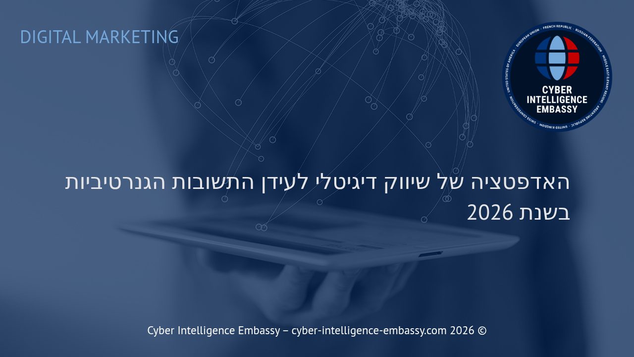 האדפטציה של שיווק דיגיטלי לעידן התשובות הגנרטיביות בשנת 2026