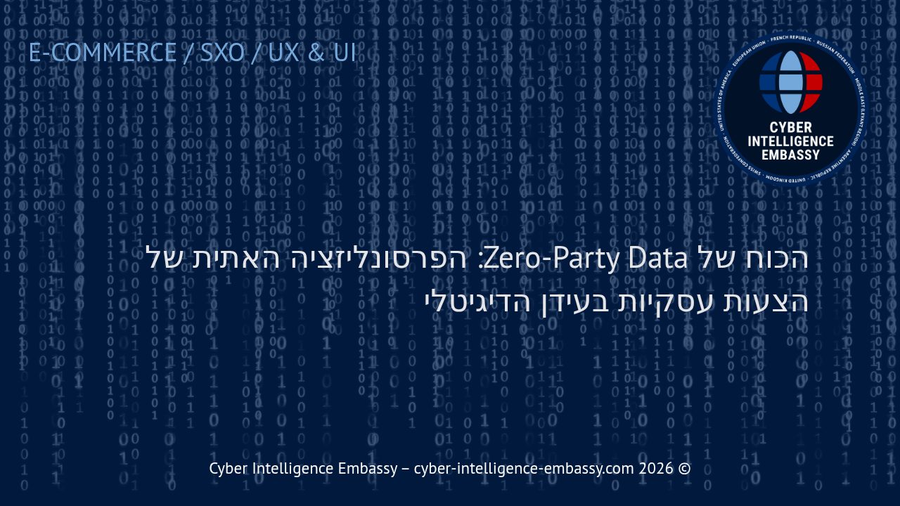 הכוח של Zero-Party Data: הפרסונליזציה האתית של הצעות עסקיות בעידן הדיגיטלי