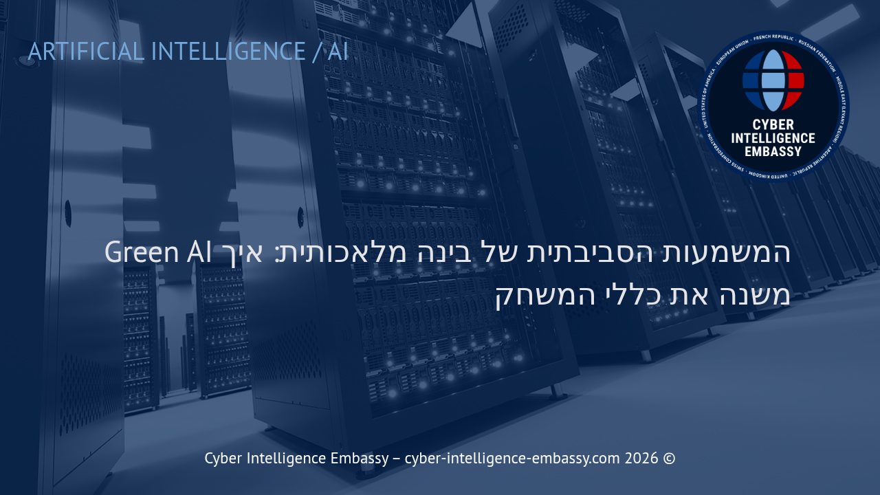 המשמעות הסביבתית של בינה מלאכותית: איך Green AI משנה את כללי המשחק