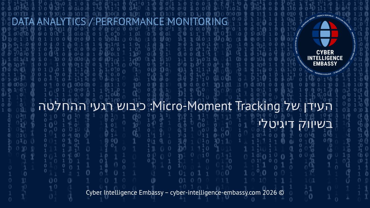 העידן של Micro-Moment Tracking: כיבוש רגעי ההחלטה בשיווק דיגיטלי