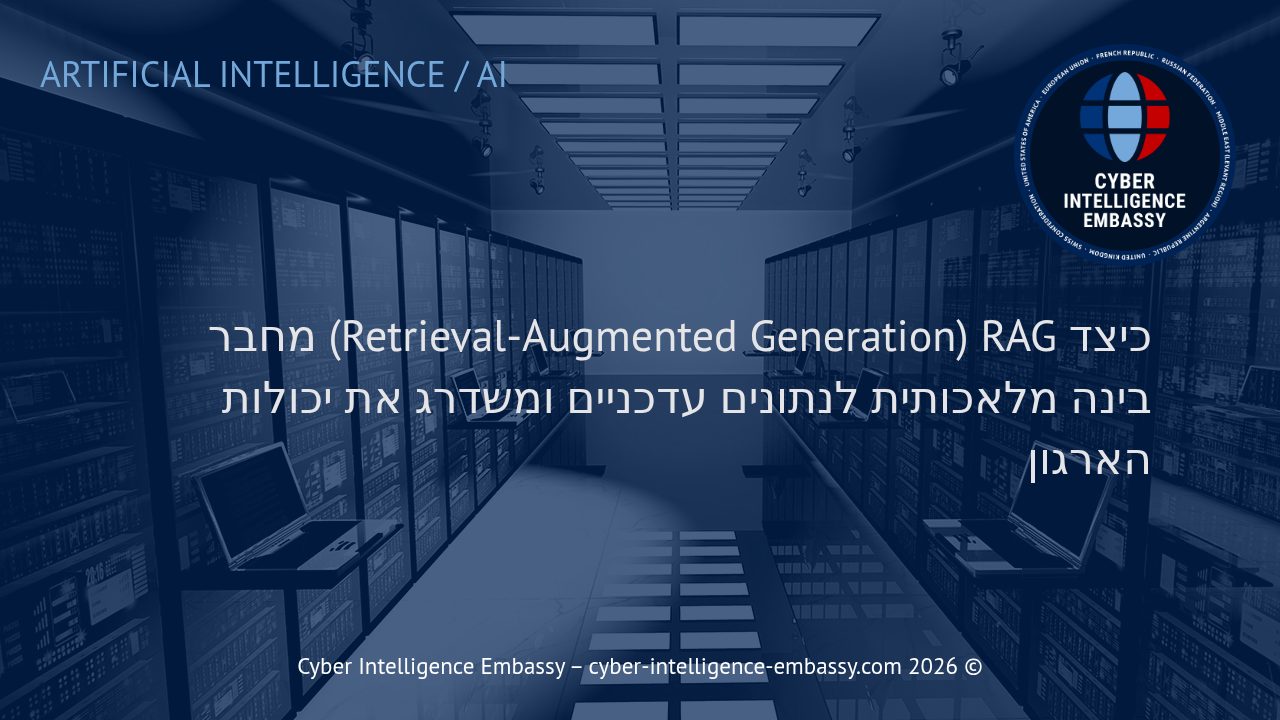 כיצד RAG (‏Retrieval-Augmented Generation) מחבר בינה מלאכותית לנתונים עדכניים ומשדרג את יכולות הארגון