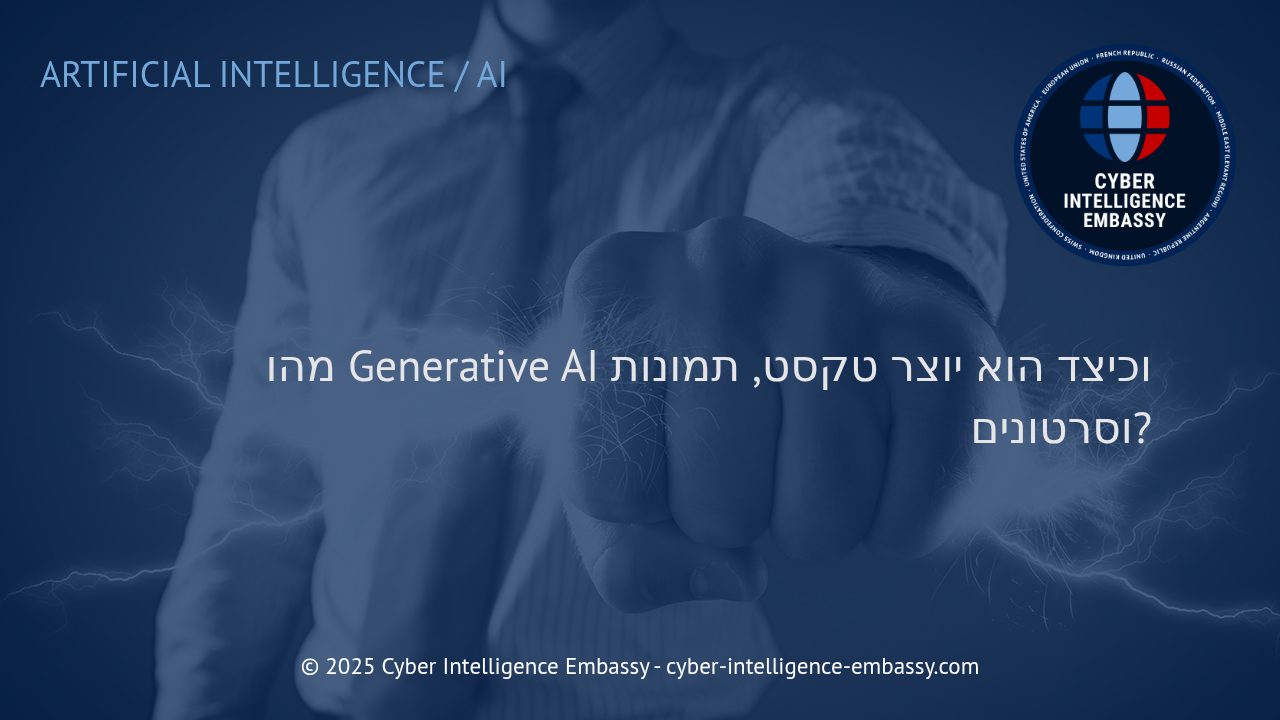 בינה מלאכותית יוצרת: כיצד Generative AI הופכת טקסט, תמונות וסרטונים למציאות