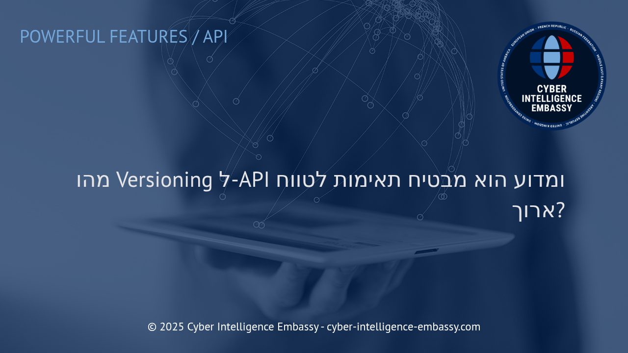 המשמעות העסקית של Versioning לממשקי API: הבטחת יציבות וגמישות לאורך זמן