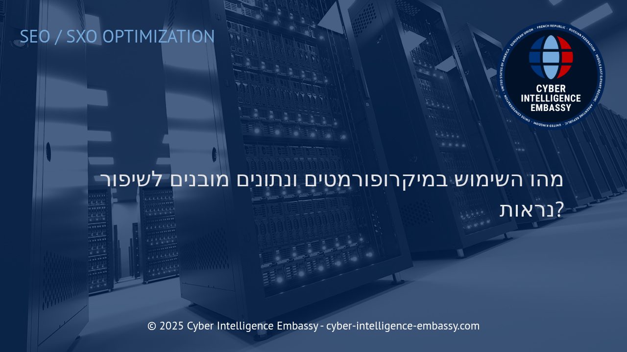 כיצד מיקרופורמטים ונתונים מובנים יכולים לשדרג את החשיפה הדיגיטלית של העסק שלכם?