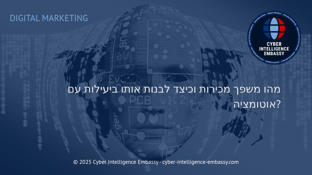 משפך מכירות יעיל: בנייה אוטומטית שמביאה תוצאות