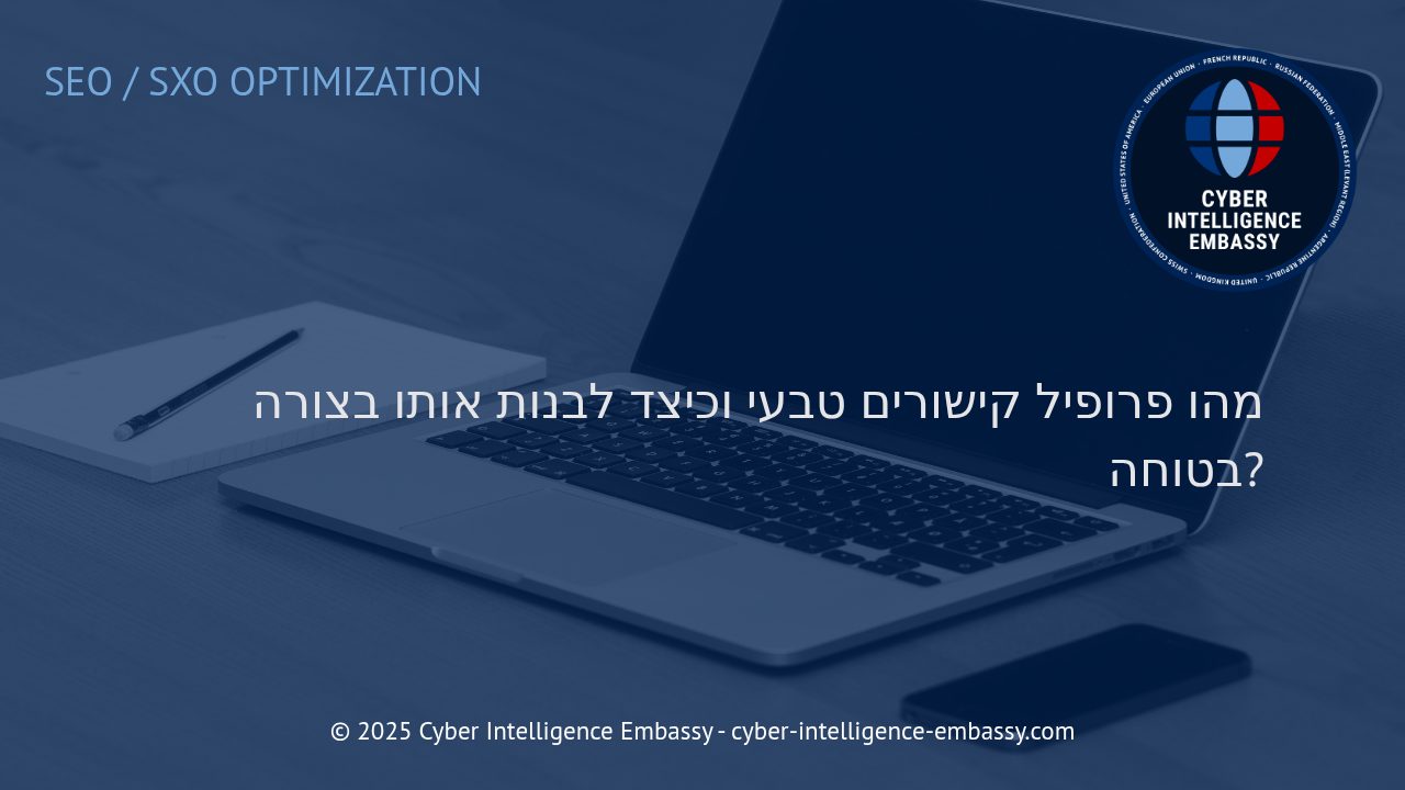 איך לבנות פרופיל קישורים טבעי, חכם ובטוח לאתרים עסקיים