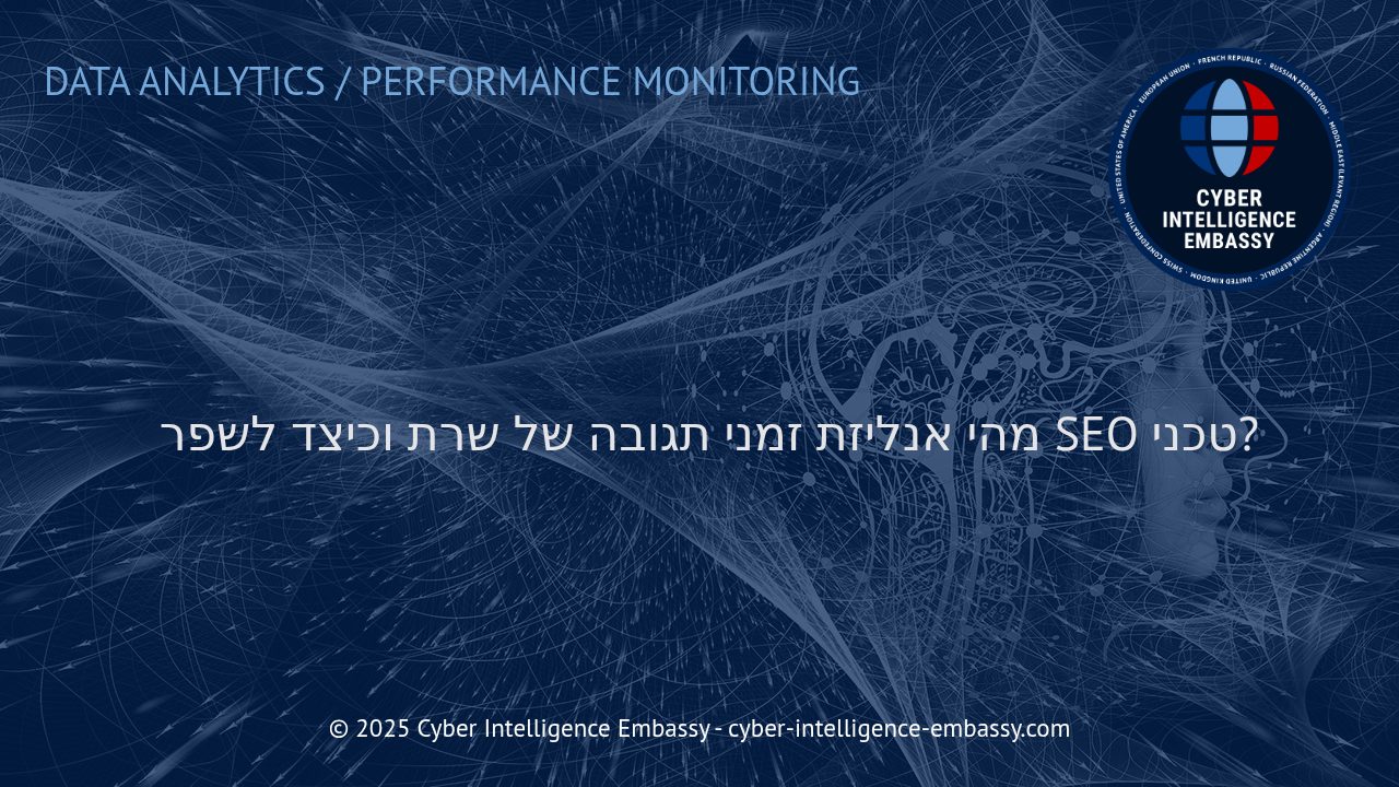 שיפור נראות האתר: כך יבצעו אנליזת זמני תגובה של שרת וישפרו את ה-SEO הטכני