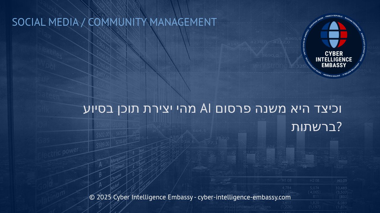 העתיד של יצירת תוכן ברשת: כיצד בינה מלאכותית מעצבת מחדש את עולם הפרסום