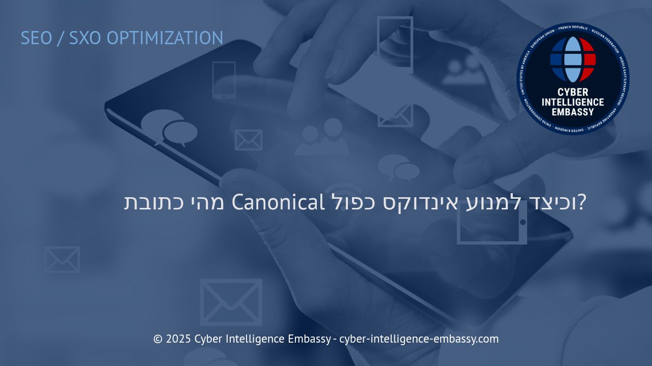 כתובת קנונית: המפתח למניעת אינדוקס כפול ושיפור SEO