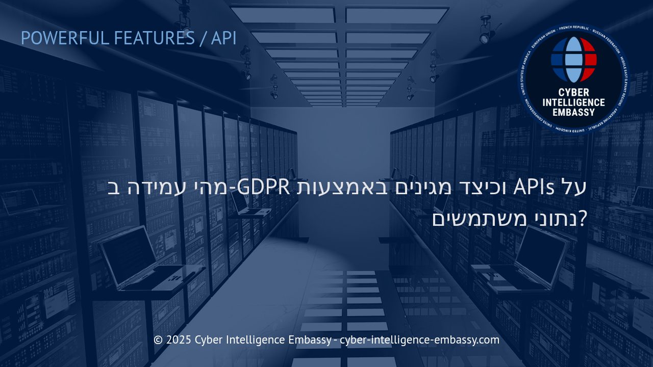 כיצד APIs יכולים להבטיח עמידה ב-GDPR ולהגן על נתוני משתמשים?