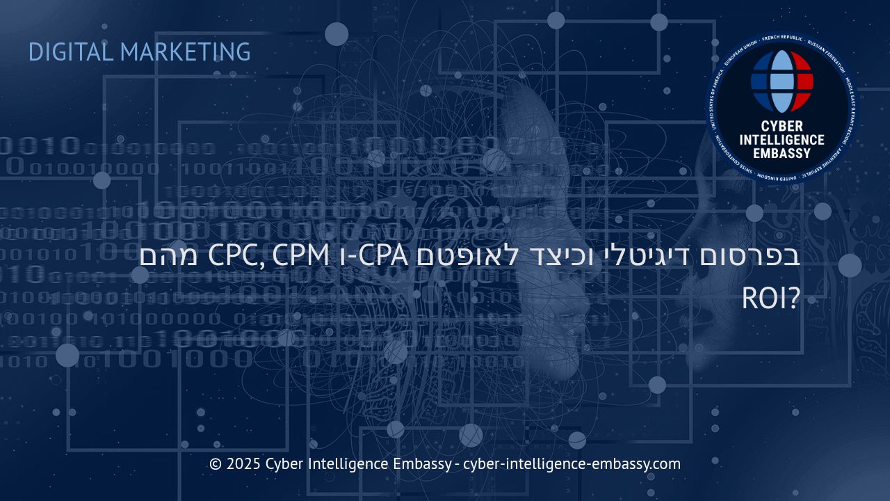 איך להבין ולשפר את ה-ROI בפרסום דיגיטלי: מדריך לעולם ה-CPC, CPM ו-CPA