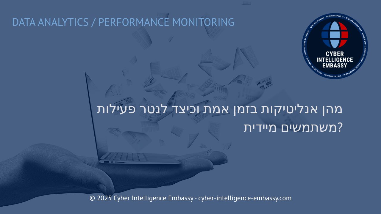 אנליטיקות בזמן אמת: כיצד למנוע ולנטר פעילות משתמשים באופן מיידי בארגון