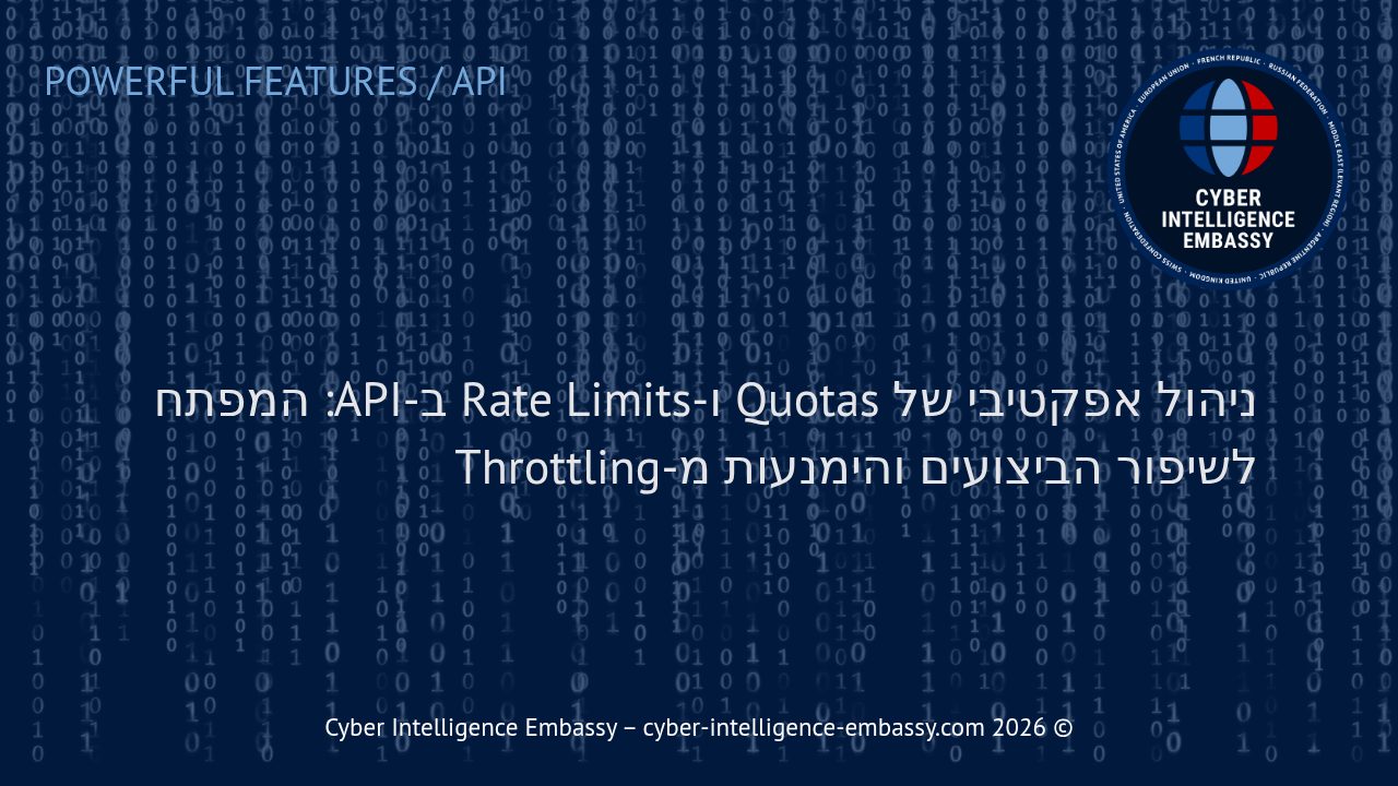 ניהול אפקטיבי של Quotas ו-Rate Limits ב-API: המפתח לשיפור הביצועים והימנעות מ-Throttling