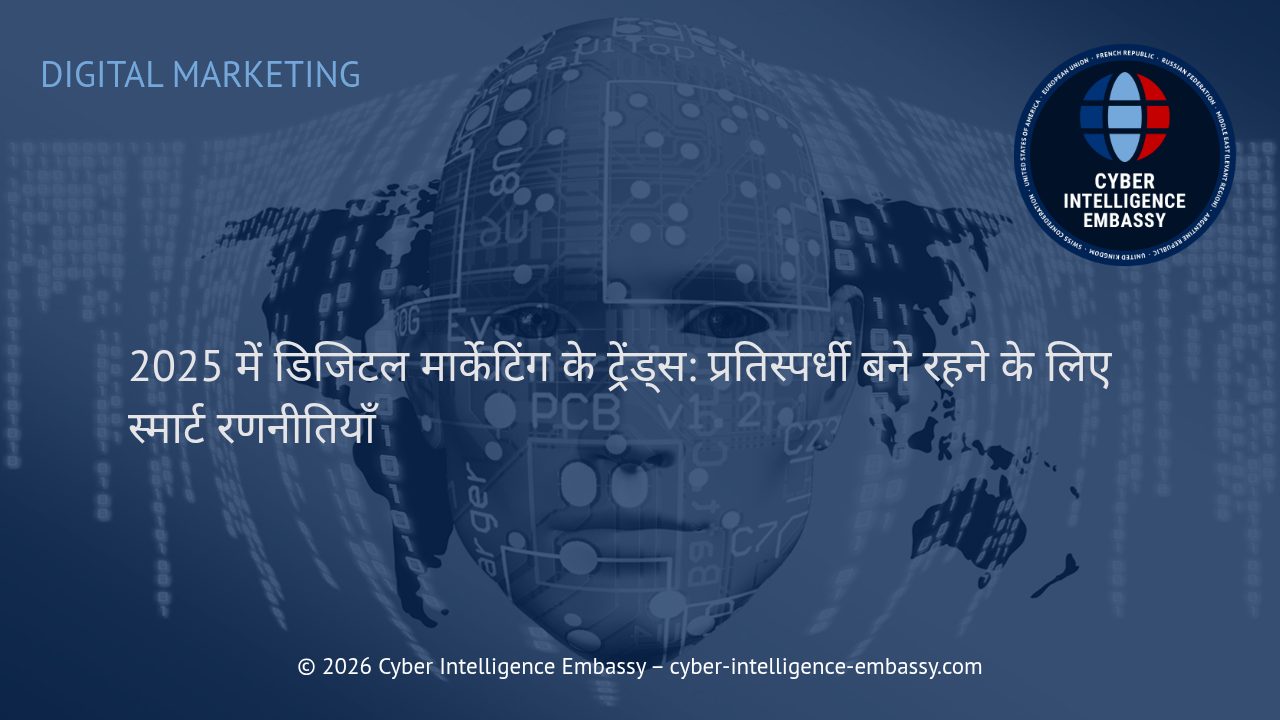 2025 में डिजिटल मार्केटिंग के ट्रेंड्स: प्रतिस्पर्धी बने रहने के लिए स्मार्ट रणनीतियाँ