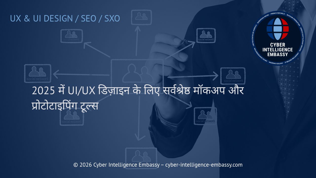 2025 में UI/UX डिज़ाइन के लिए सर्वश्रेष्ठ मॉकअप और प्रोटोटाइपिंग टूल्स