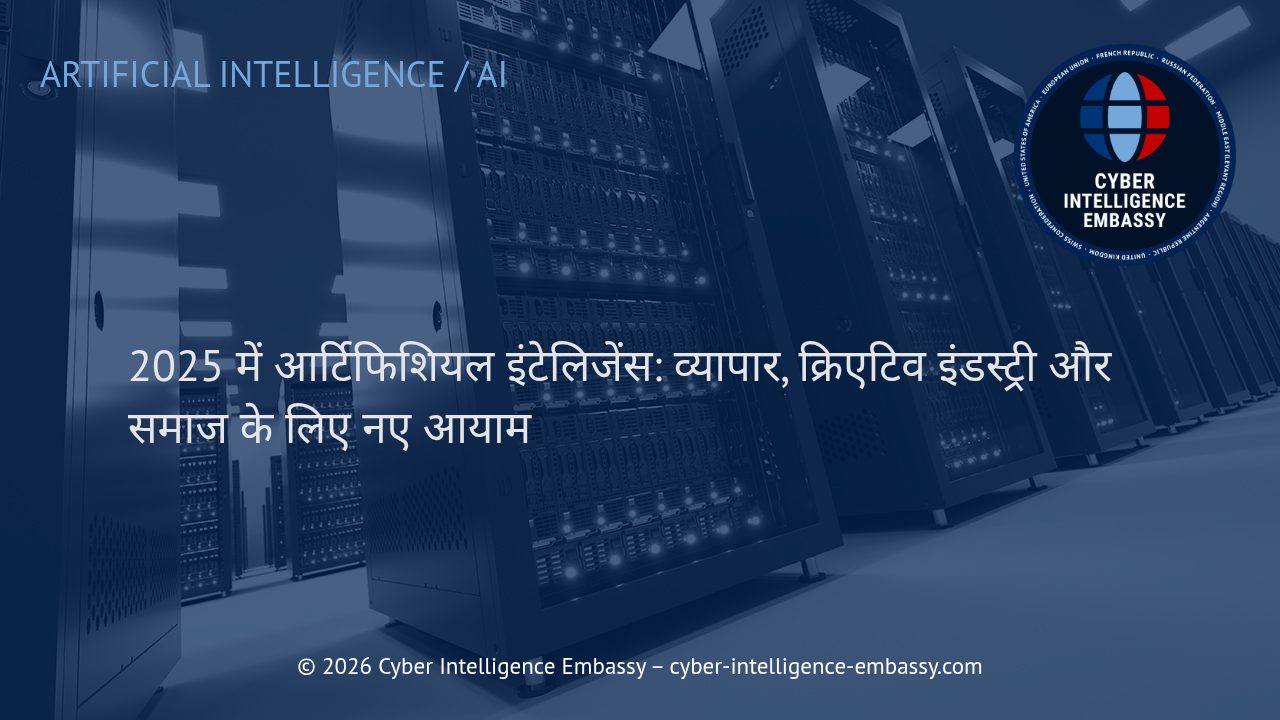 2025 में आर्टिफिशियल इंटेलिजेंस: व्यापार, क्रिएटिव इंडस्ट्री और समाज के लिए नए आयाम