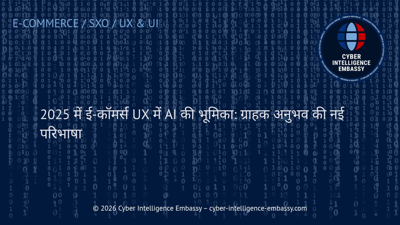 2025 में ई-कॉमर्स UX में AI की भूमिका: ग्राहक अनुभव की नई परिभाषा