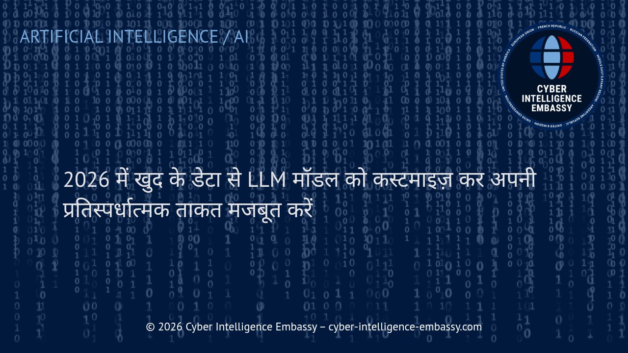 2026 में खुद के डेटा से LLM मॉडल को कस्टमाइज़ कर अपनी प्रतिस्पर्धात्मक ताकत मजबूत करें