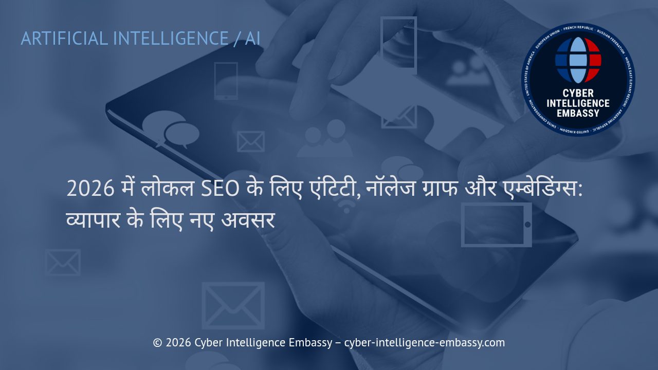 2026 में लोकल SEO के लिए एंटिटी, नॉलेज ग्राफ और एम्बेडिंग्स: व्यापार के लिए नए अवसर