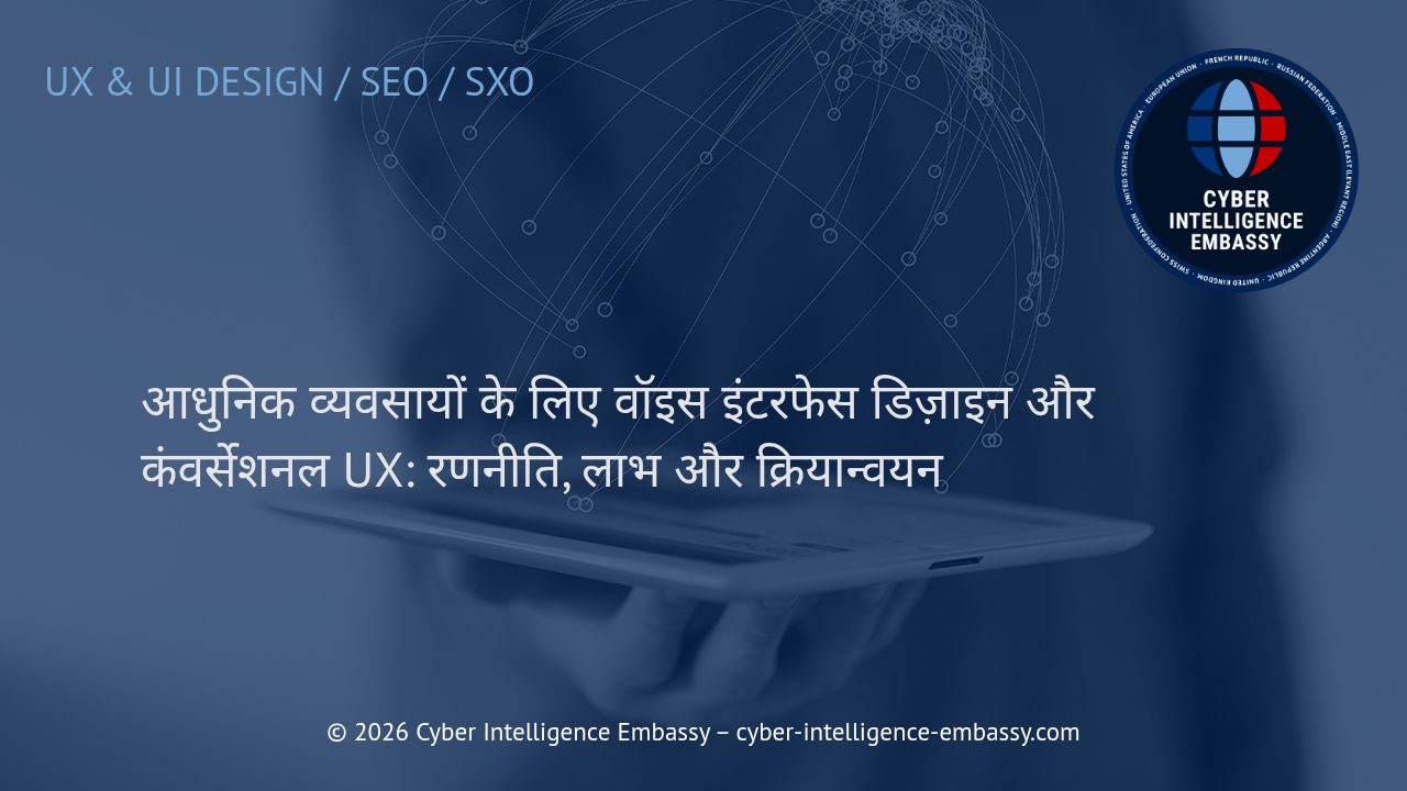 आधुनिक व्यवसायों के लिए वॉइस इंटरफेस डिज़ाइन और कंवर्सेशनल UX: रणनीति, लाभ और क्रियान्वयन