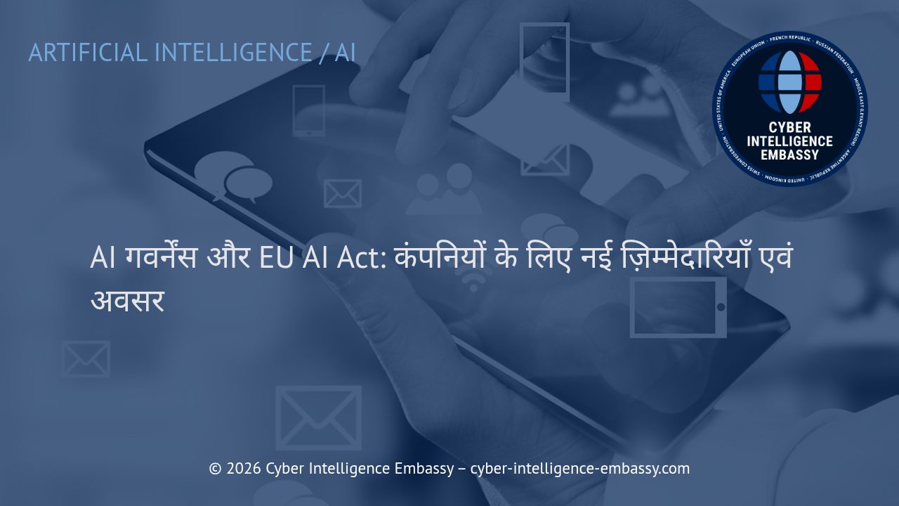 AI गवर्नेंस और EU AI Act: कंपनियों के लिए नई ज़िम्मेदारियाँ एवं अवसर