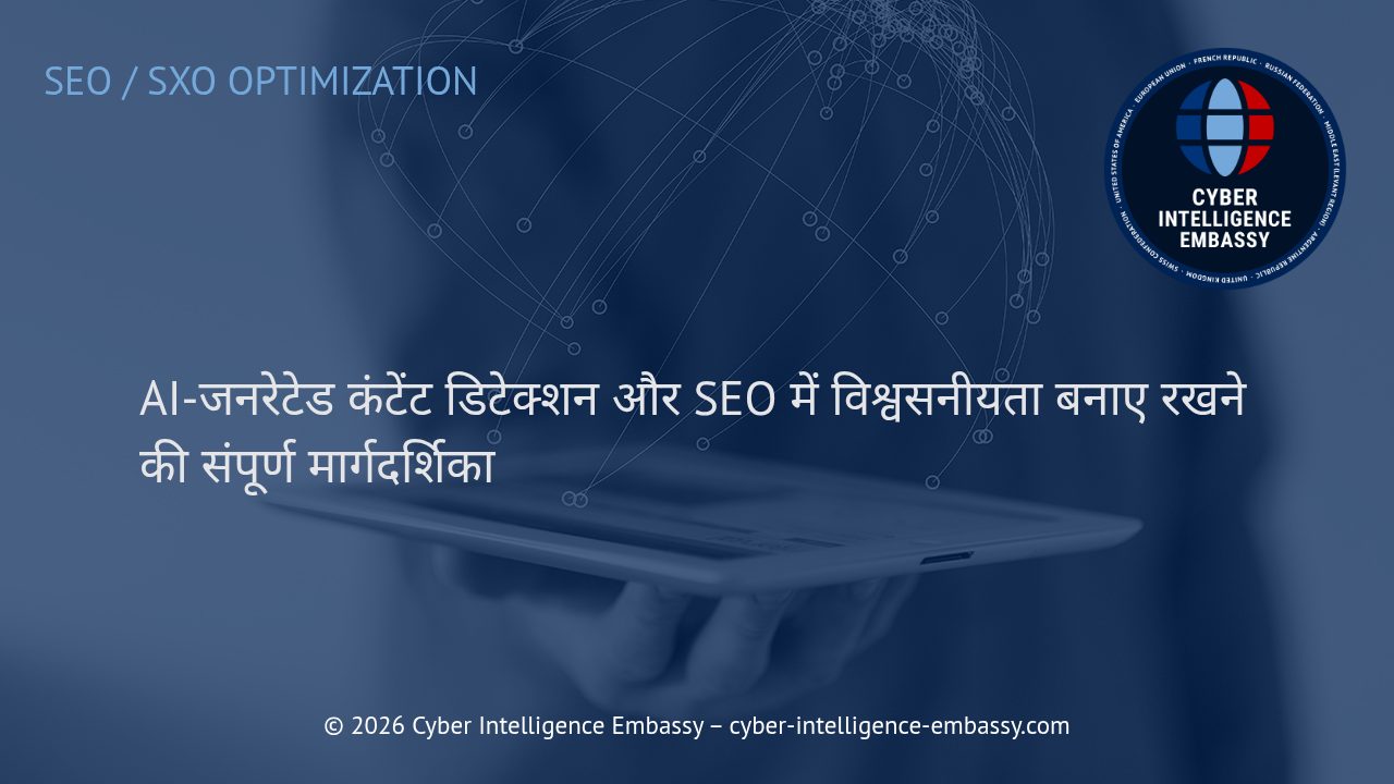 AI-जनरेटेड कंटेंट डिटेक्शन और SEO में विश्वसनीयता बनाए रखने की संपूर्ण मार्गदर्शिका