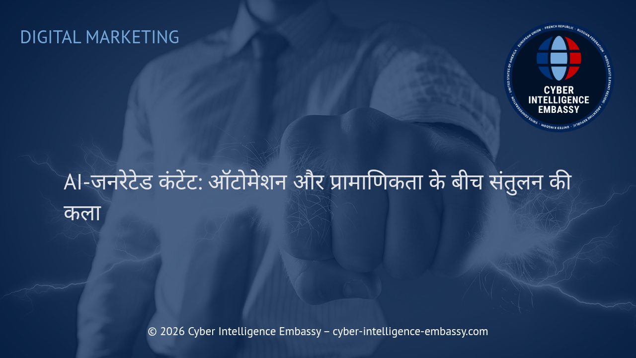 AI-जनरेटेड कंटेंट: ऑटोमेशन और प्रामाणिकता के बीच संतुलन की कला