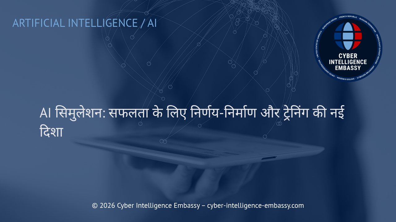 AI सिमुलेशन: सफलता के लिए निर्णय-निर्माण और ट्रेनिंग की नई दिशा
