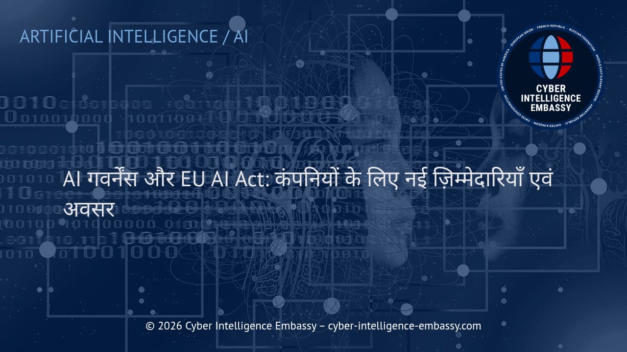 AI गवर्नेंस और EU AI Act: कंपनियों के लिए नई ज़िम्मेदारियाँ एवं अवसर