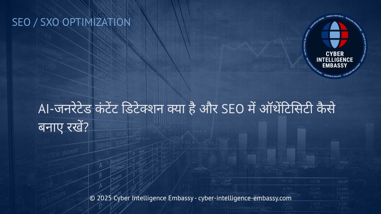 AI-जनरेटेड कंटेंट डिटेक्शन और SEO में विश्वसनीयता बनाए रखने की संपूर्ण मार्गदर्शिका