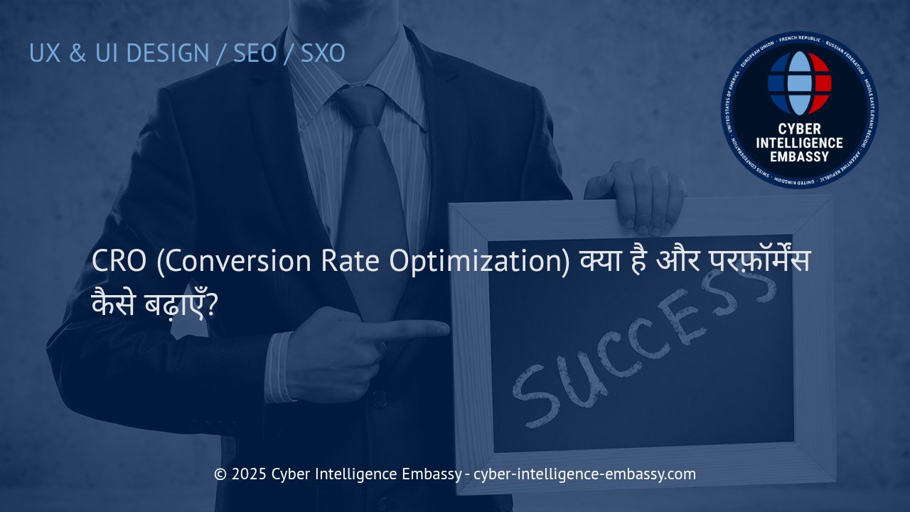 व्यवसायिक सफलता के लिए CRO (Conversion Rate Optimization): वेबसाइट की परफ़ॉर्मेंस कैसे बढ़ाएँ?