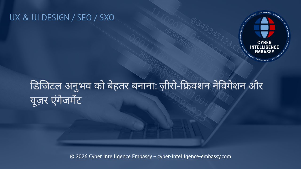 डिजिटल अनुभव को बेहतर बनाना: ज़ीरो-फ्रिक्शन नेविगेशन और यूज़र एंगेजमेंट