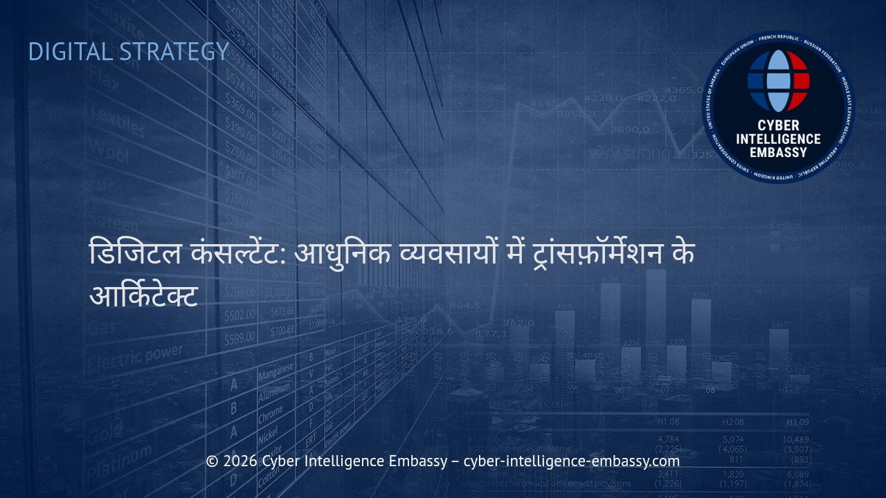 डिजिटल कंसल्टेंट: आधुनिक व्यवसायों में ट्रांसफ़ॉर्मेशन के आर्किटेक्ट