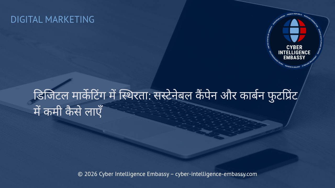 डिजिटल मार्केटिंग में स्थिरता: सस्टेनेबल कैंपेन और कार्बन फुटप्रिंट में कमी कैसे लाएँ