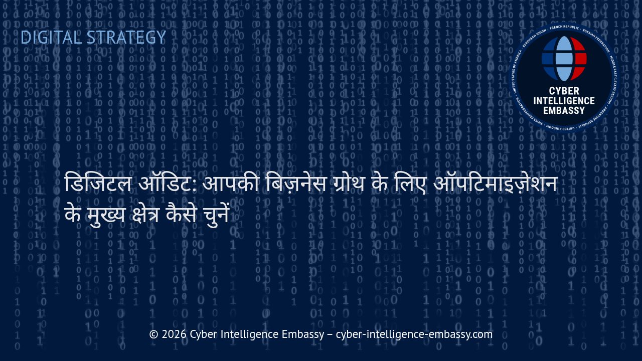 डिजिटल ऑडिट: आपकी बिज़नेस ग्रोथ के लिए ऑपटिमाइज़ेशन के मुख्य क्षेत्र कैसे चुनें