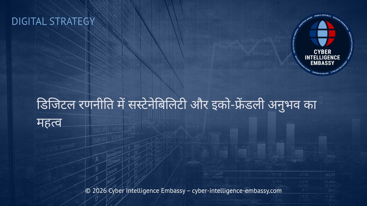 डिजिटल रणनीति में सस्टेनेबिलिटी और इको-फ्रेंडली अनुभव का महत्व
