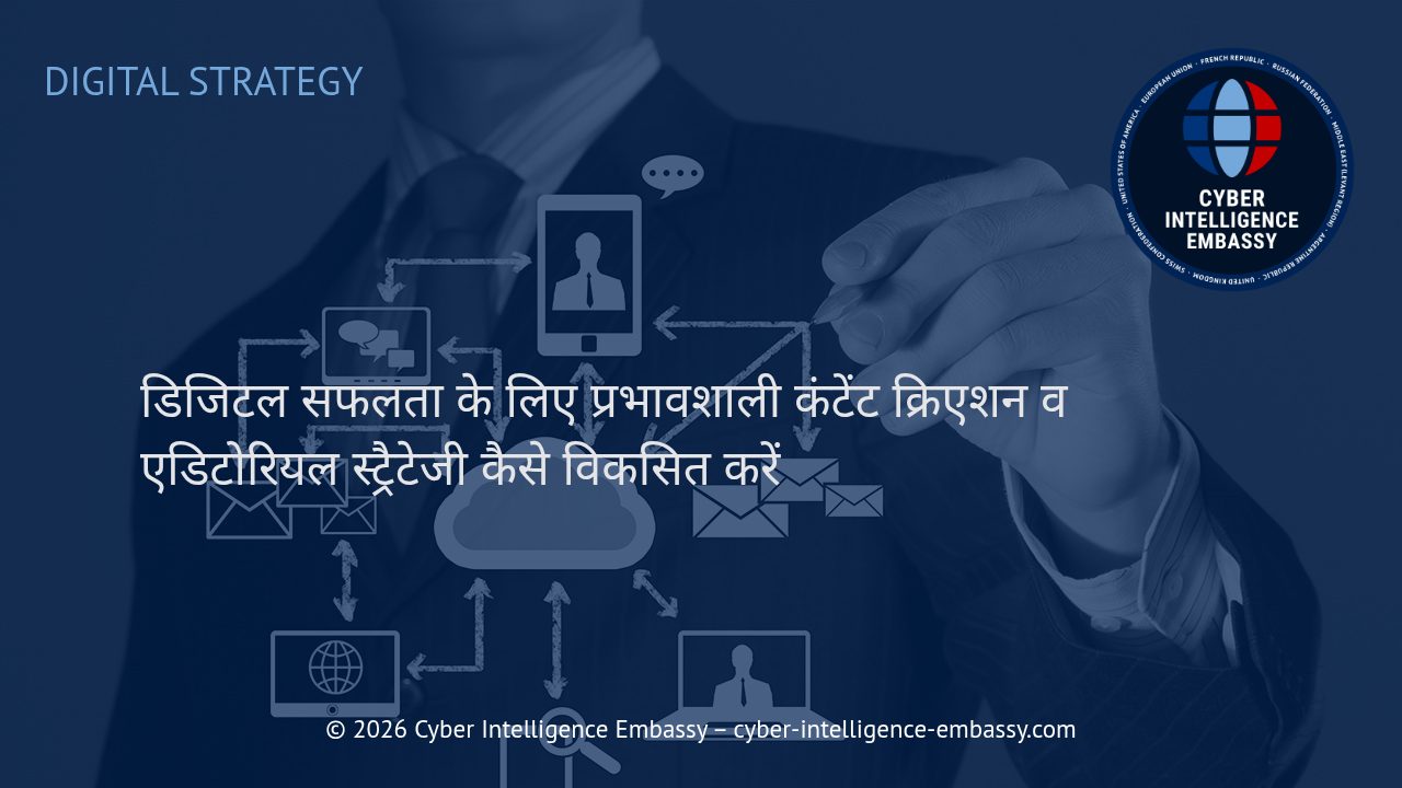डिजिटल सफलता के लिए प्रभावशाली कंटेंट क्रिएशन व एडिटोरियल स्ट्रैटेजी कैसे विकसित करें