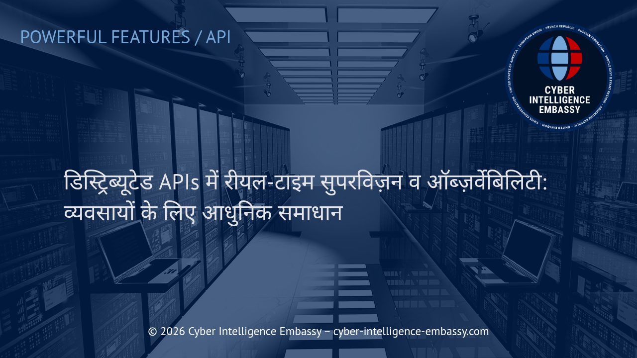 डिस्ट्रिब्यूटेड APIs में रीयल-टाइम सुपरविज़न व ऑब्ज़र्वेबिलिटी: व्यवसायों के लिए आधुनिक समाधान