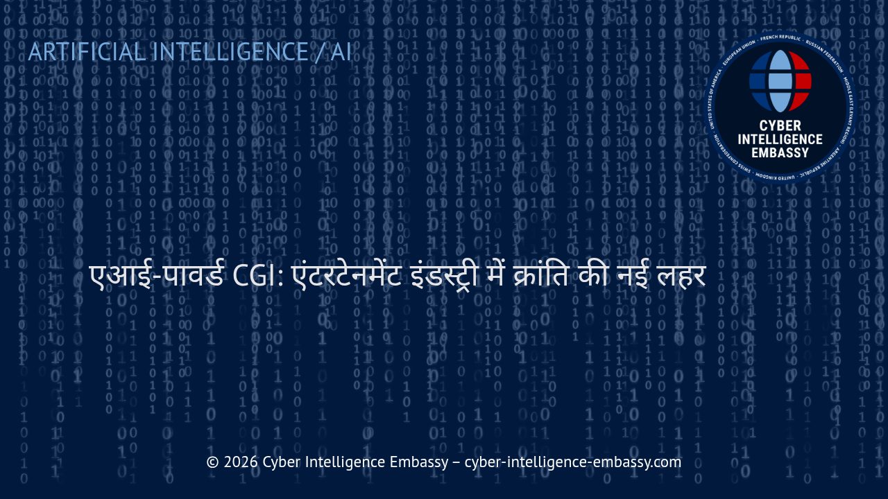 एआई-पावर्ड CGI: एंटरटेनमेंट इंडस्ट्री में क्रांति की नई लहर