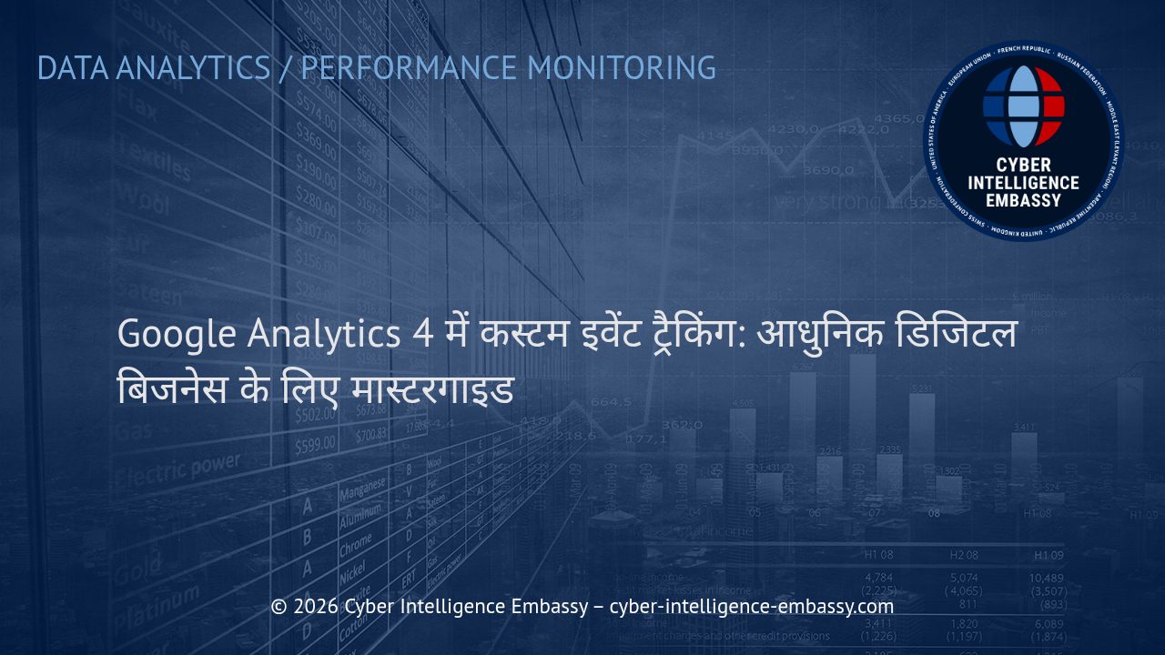 Google Analytics 4 में कस्टम इवेंट ट्रैकिंग: आधुनिक डिजिटल बिजनेस के लिए मास्टरगाइड