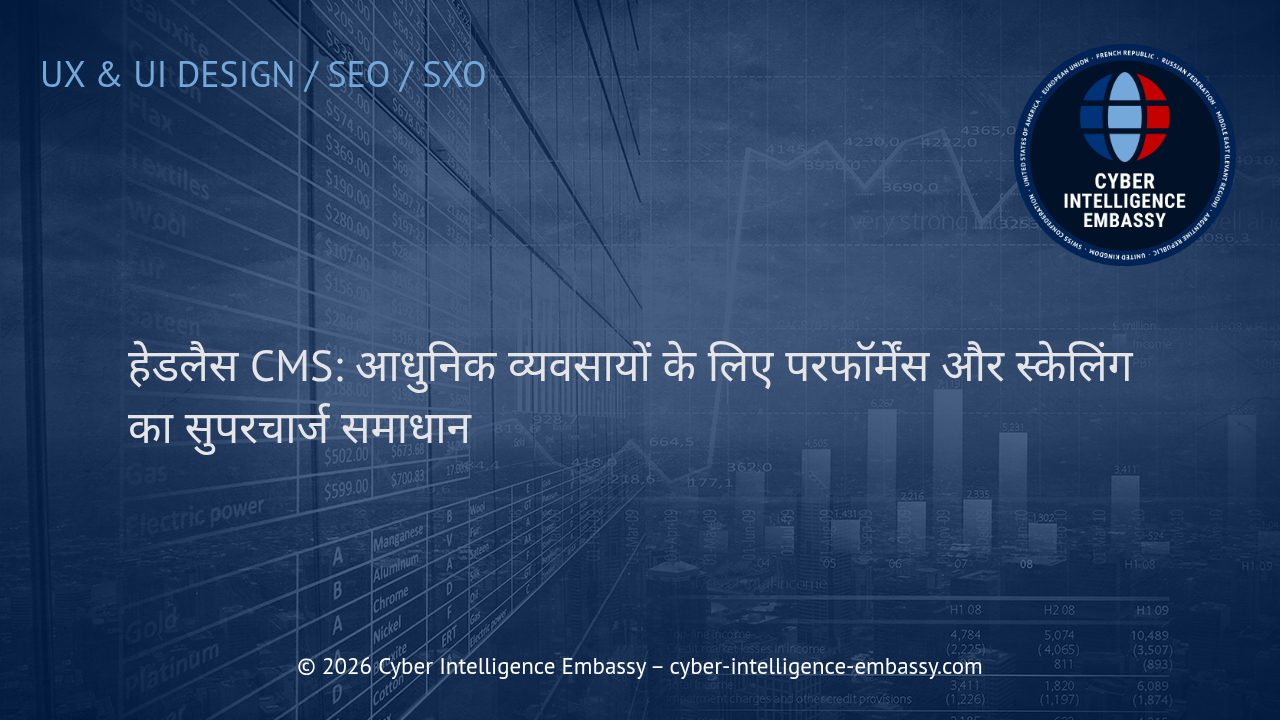 हेडलैस CMS: आधुनिक व्यवसायों के लिए परफॉर्मेंस और स्केलिंग का सुपरचार्ज समाधान