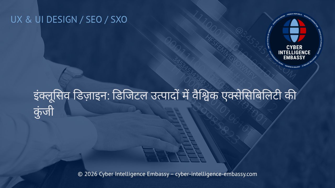 इंक्लूसिव डिज़ाइन: डिजिटल उत्पादों में वैश्विक एक्सेसिबिलिटी की कुंजी