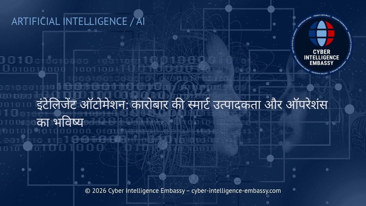 इंटेलिजेंट ऑटोमेशन: कारोबार की स्मार्ट उत्पादकता और ऑपरेशंस का भविष्य
