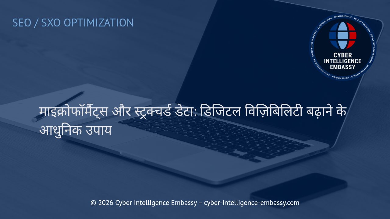 माइक्रोफॉर्मैट्स और स्ट्रक्चर्ड डेटा: डिजिटल विज़िबिलिटी बढ़ाने के आधुनिक उपाय