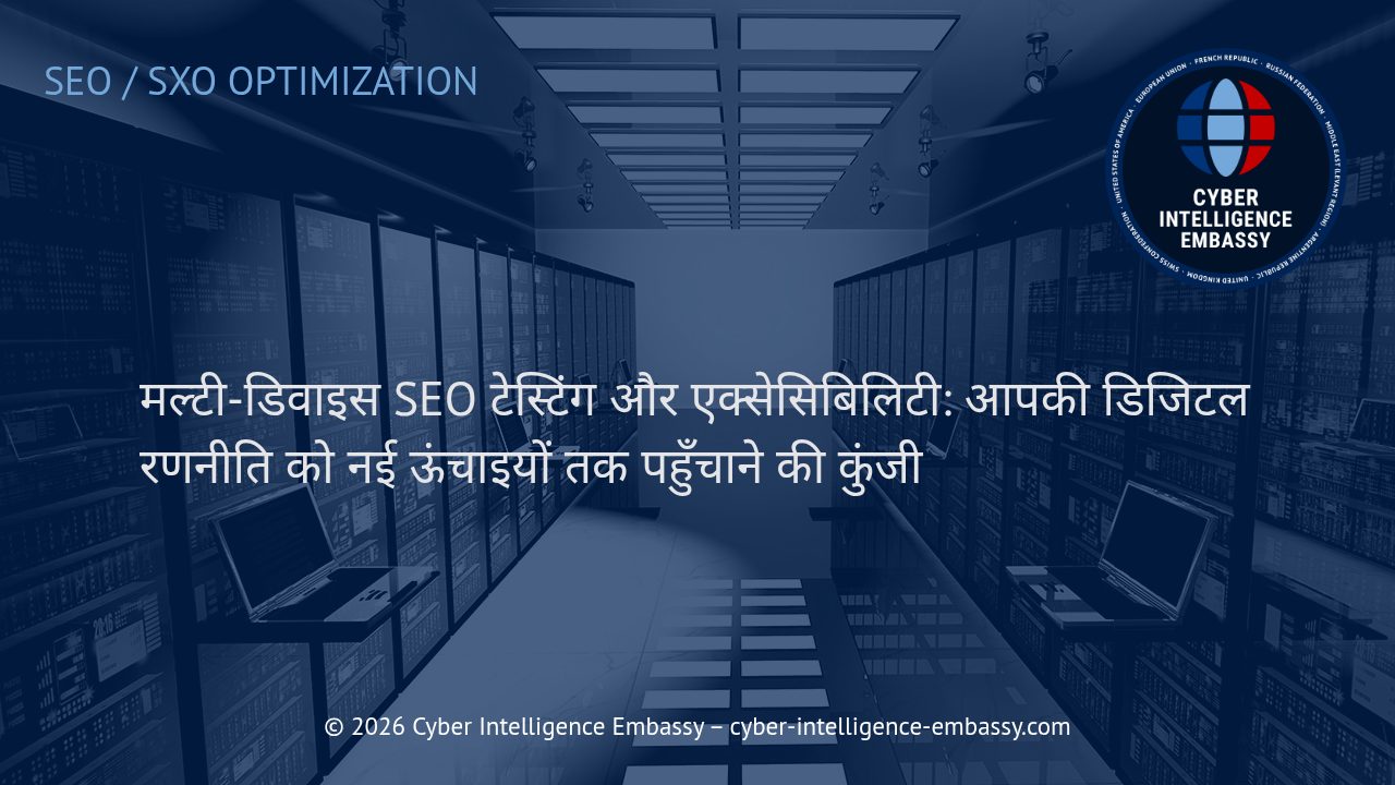 मल्टी-डिवाइस SEO टेस्टिंग और एक्सेसिबिलिटी: आपकी डिजिटल रणनीति को नई ऊंचाइयों तक पहुँचाने की कुंजी