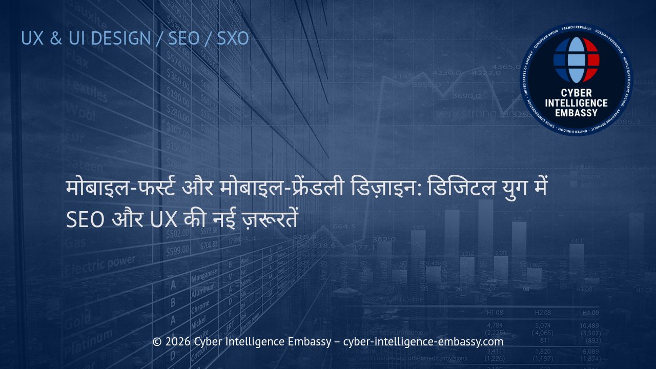 मोबाइल-फर्स्ट और मोबाइल-फ्रेंडली डिज़ाइन: डिजिटल युग में SEO और UX की नई ज़रूरतें