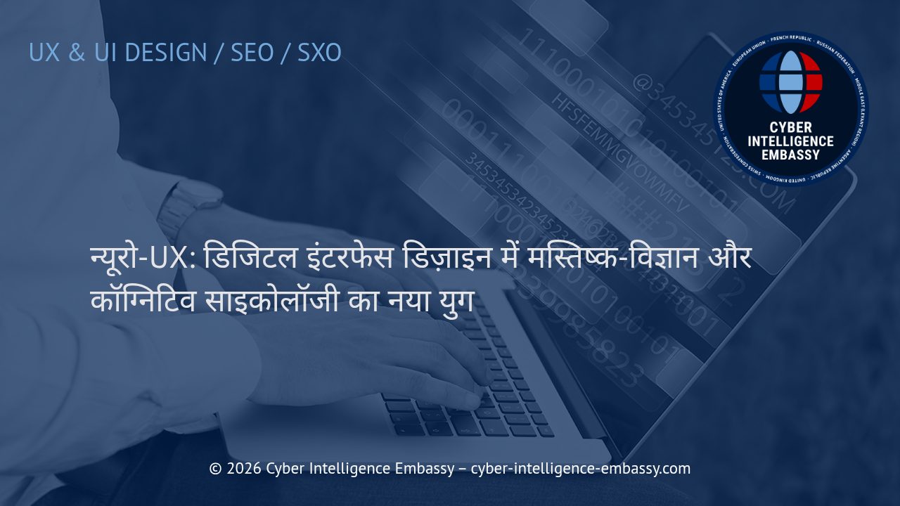 न्यूरो-UX: डिजिटल इंटरफेस डिज़ाइन में मस्तिष्क-विज्ञान और कॉग्निटिव साइकोलॉजी का नया युग