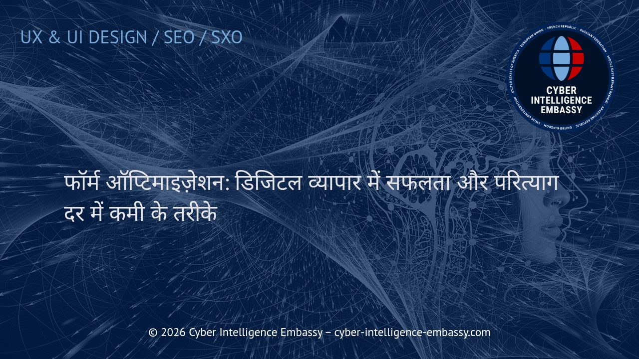 फॉर्म ऑप्टिमाइज़ेशन: डिजिटल व्यापार में सफलता और परित्याग दर में कमी के तरीके
