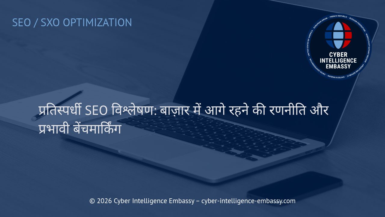 प्रतिस्पर्धी SEO विश्लेषण: बाज़ार में आगे रहने की रणनीति और प्रभावी बेंचमार्किंग